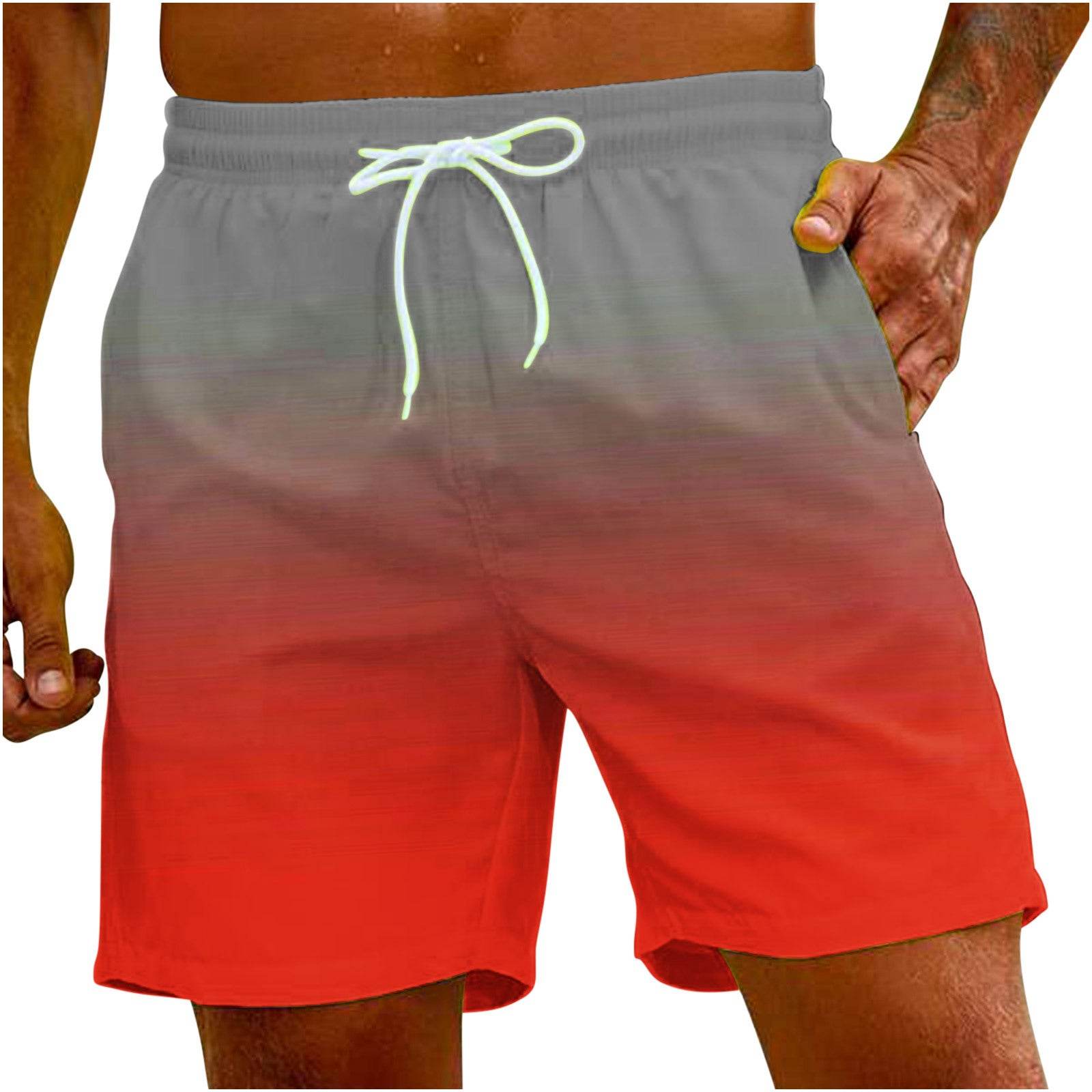 Pantalon de plage ample et décontracté pour homme, couleur unie - Droxev