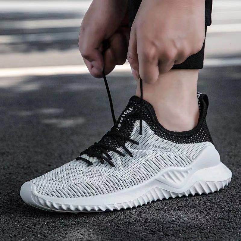 Chaussures pour hommes, chaussures décontractées tissées volantes - Droxev