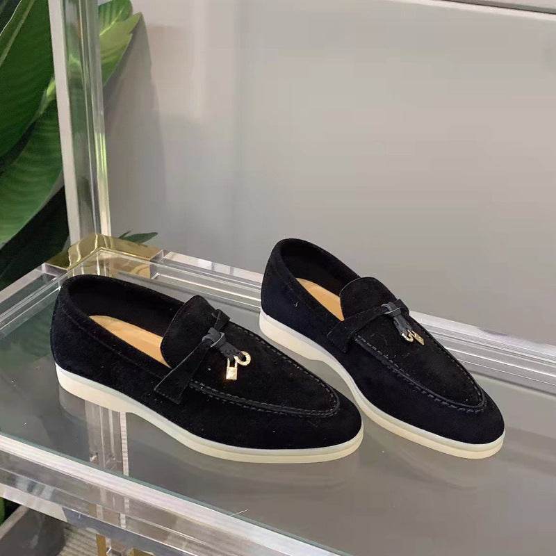 Chaussures polyvalentes en cuir pour femmes - Droxev