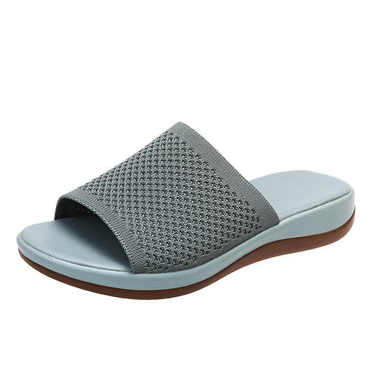 Chaussures d'été plates pour femmes, sandales décontractées pour intérieur et extérieur, chaussures de plage - Droxev