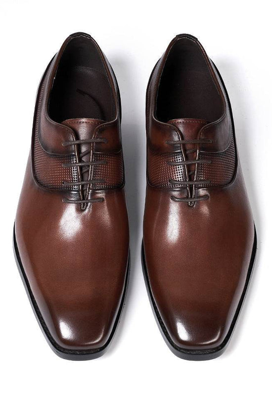 Chaussures en cuir à bout pointu pour tenues de soirée - Droxev