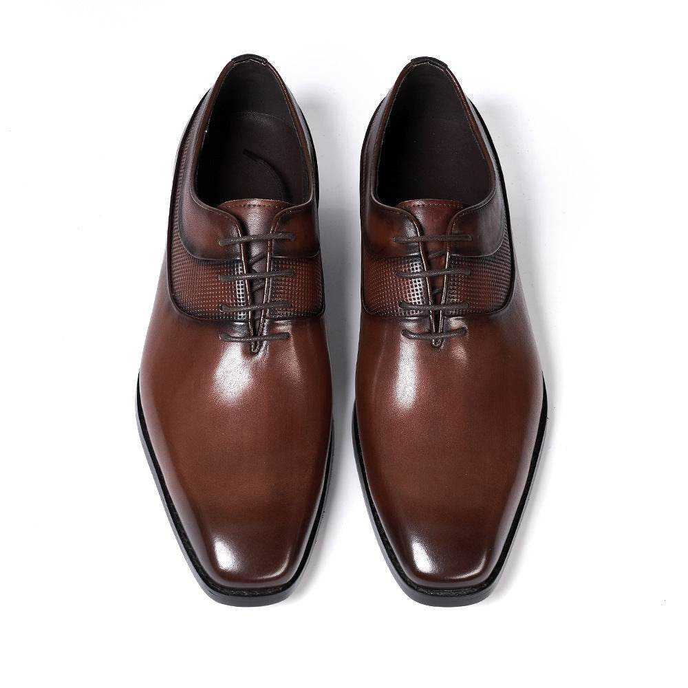 Chaussures en cuir à bout pointu pour tenues de soirée - Droxev