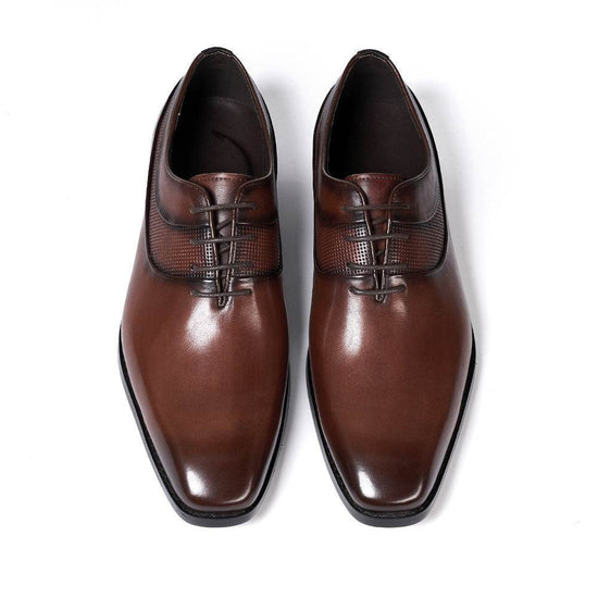 Chaussures en cuir à bout pointu pour tenues de soirée - Droxev