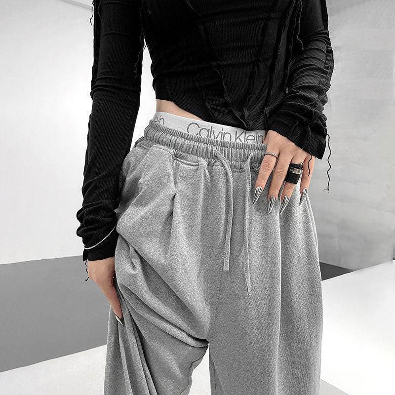 Bloomer décontracté taille haute pour femme - Droxev
