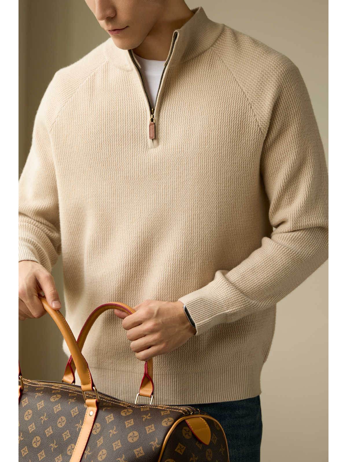 Pull tricoté de couleur unie - Droxev